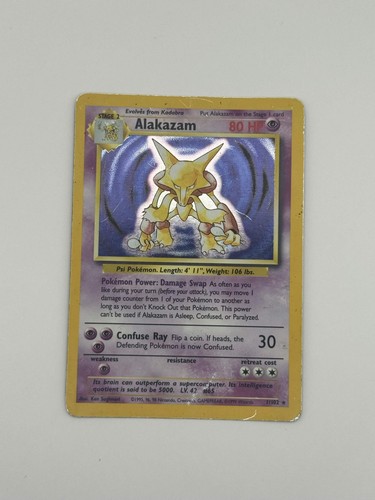 Pokémon tcg alakazam base set - alakazam,