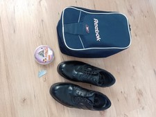 Hi-Tec Size 10 Black Golf Shoes - 22 New Soft Spikes & Reebok Shoe Bag