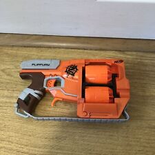 NERF FLIPFURY ZOMBIESTRIKE DOUBLE BARREL ORANGE GUN BLASTER TOYS OUTDOOR 