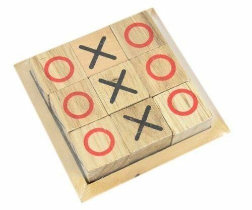 Traditional wooden tic tac toe - wooden,
