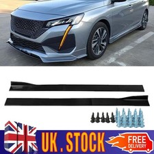 86.6" Side Skirt Extension Rocker Panel Splitter For Peugeot 206 207 208 308 508