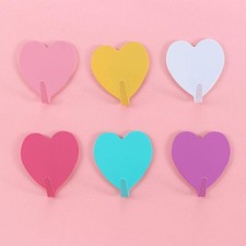 1/5pcs Cute Heart Shape Hooks