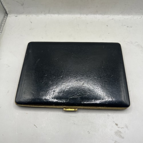 Vintage cigarette case leather - cigarette,