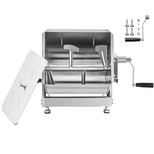 Uimoso Manual Meat Mixer 40L Capacity with Tilt Tank for Sausage & Meat Blending