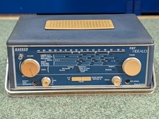 Hacker Herald RP37A VHF RP37 FM Radio Vintage Blue Working
