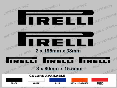 Pirelli tyre decal stickers - **,