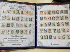 USA Stamps collection. 1980 - 1999. US greatest American. Westminster. §25