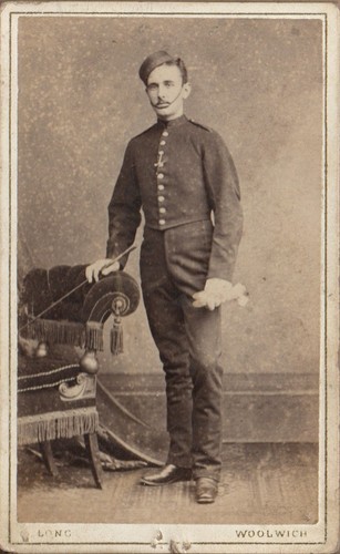 Woolwich military cdv soldier - military,