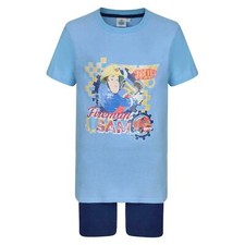BOYS SHORT PYJAMAS FIREMAN SAM 2 PIECE T SHORT SHORT PJ NIGHT WEAR SET 2-10Y NEW