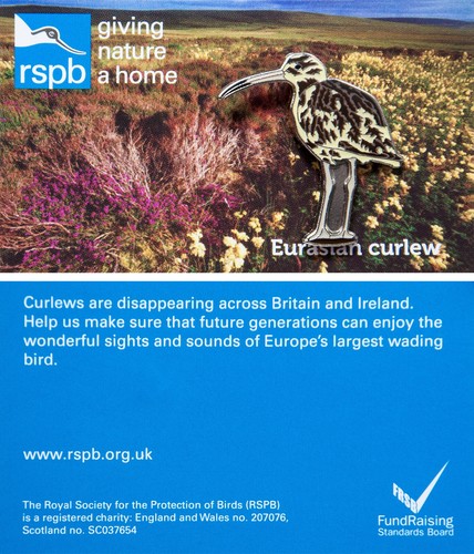 Rspb pin badge special - special, gnah