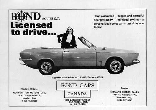 1969 bond equipe - gt, "licensed
