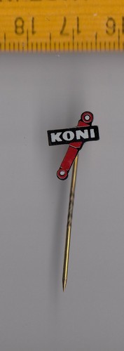 Vintage tin plate koni logo - koni,