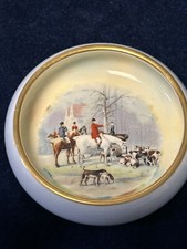 Beautiful Vintage PARAGON Fine China Fox Hunting Scene Round Posy Dish Ex Con