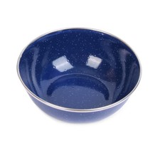 Blue Enamel Bowl - Metal