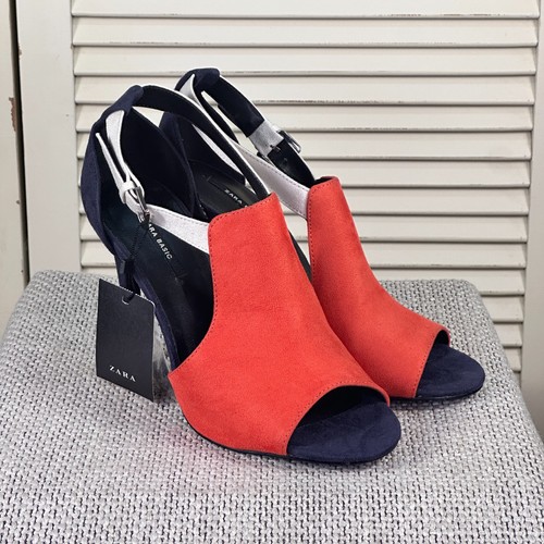 Nwt zara vegan suede orange - nwt,