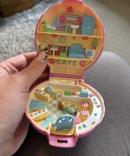 Polly Pocket original vintage compact "Beach Cafe", 1989, 80s 90s play set 