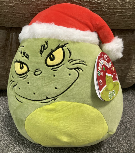 Grinch plush with santa - grinch,