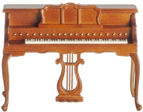 Dolls house piano mid century - house,
