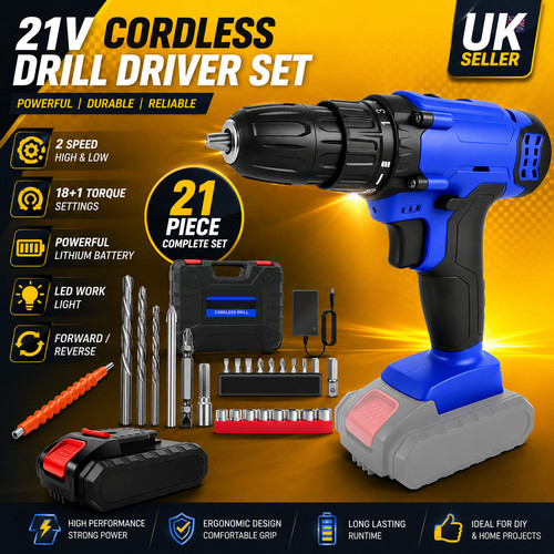 21v cordless drill - 21v,