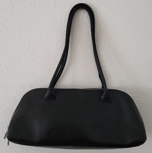 Furla black leather shoulder - leather,