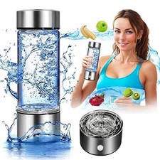 420ml Hydrogen Rich Water Maker Alkaline Bottle Cup Ionizer Generator Portable