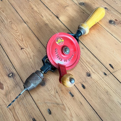 Vintage woodworking hand drill - vintage,