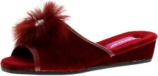 Womens Dunlop Wedge Slippers