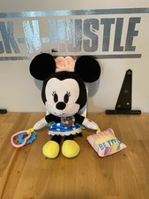 Disney Baby Minnie Mouse On The Go Activity Plush Perfect For Baby Stroller New