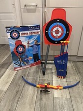 Laser Bow & Arrow Archery Set Target Stand Kids Toy Indoor/Outdoor Garden Fun