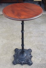 TALL CAST IRON PUB TABLE