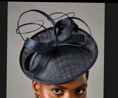 Coast navy fascinator - navy,