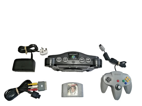 Nintendo n64 grey console - 64, +