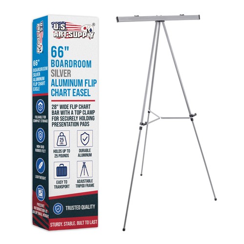 Silver aluminum flipchart - aluminum,