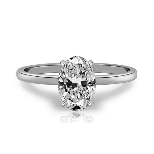 Platinum diamond ring lab - diamond,