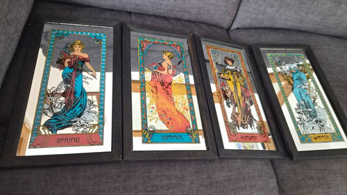 Mucha art nouveau four seasons - mucha,