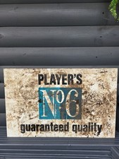 Players No 6 Plastic Advertising Sign