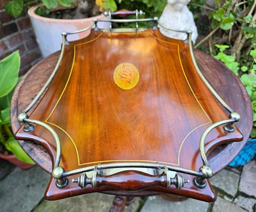 Antique edwardian butlers tray - antique,