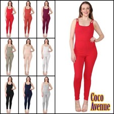 Ladies Ribbed Jumpsuit Double