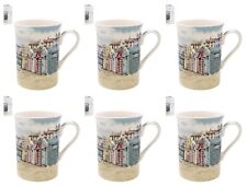 Sandy Bay Set of 6 Mugs Beach