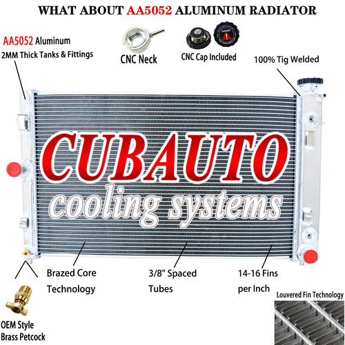 Row aluminum radiator for - 3,