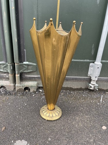 Vintage brass umbrella shaped - umbrella,