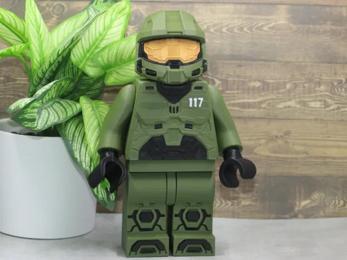 Halo spartan 117 brick figure - halo,