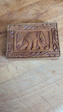 Carved Indian Box Secret Compartment 