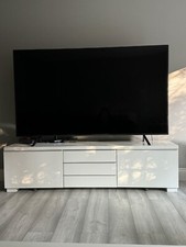 Ikea Besta Burs TV stand glossy white Very good condition,180x41x49cm