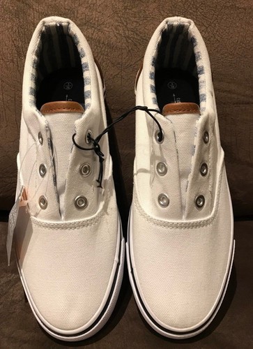 Bnwt boys white canvas shoes - bnwt,