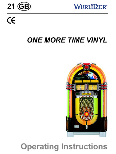 Wurlitzer jukebox manuals - wurlitzer,