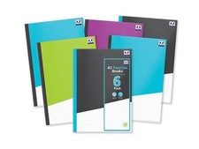 Pack 6 Wide Ruled Exercise Writing Notebooks A5 40 Pages Note Pads School Books
