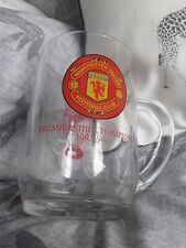 Manchester United Premiership Champions 1993-94 Handled Pint Glass French Made. 