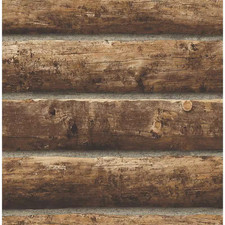 Log Cabin Brown Vinyl Peel &
