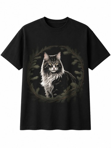 Greyscale norwegian forest cat - norwegian,